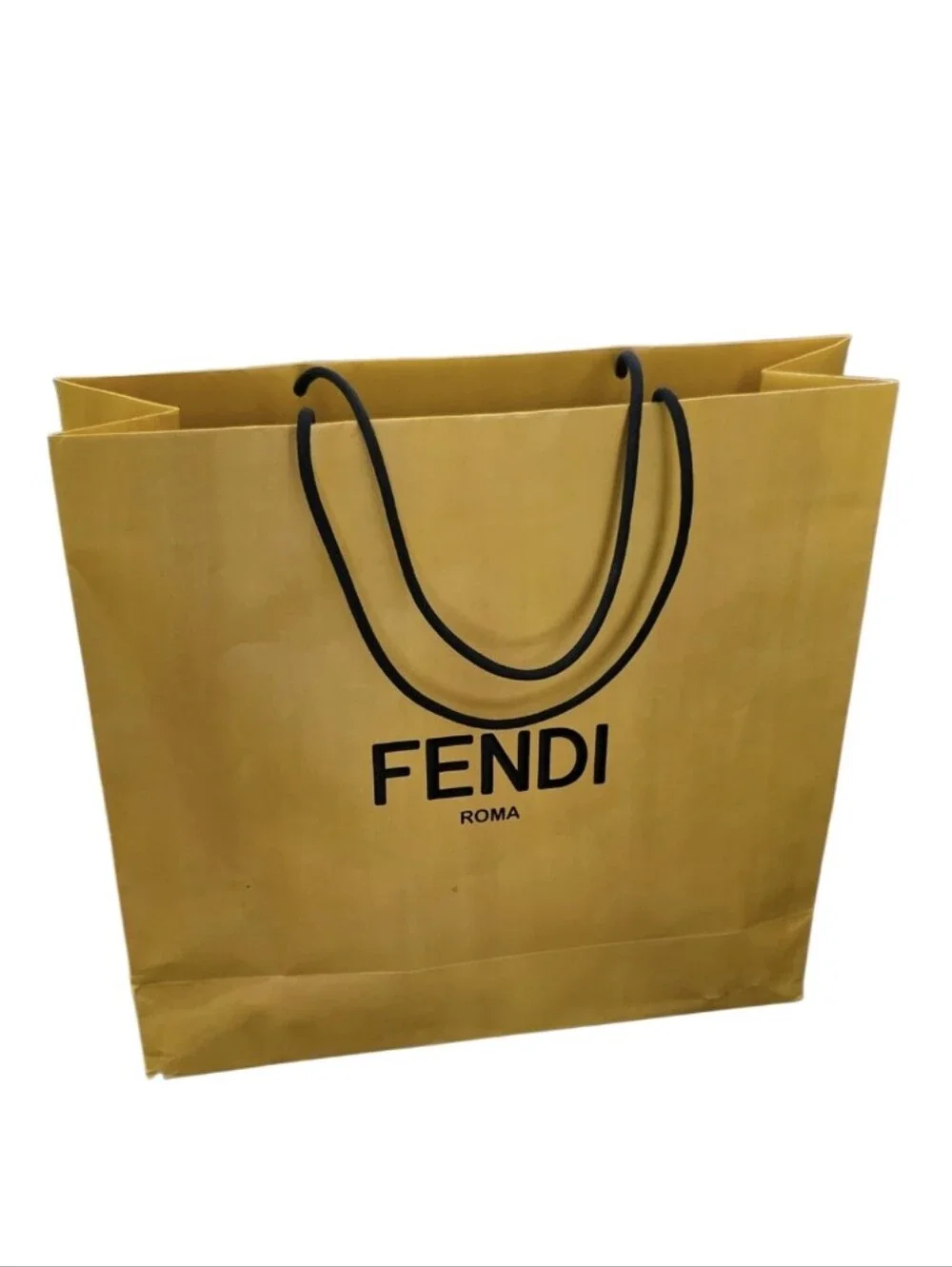 EMPTY SHOPPING BAG Fendi Shopping Bag Yellow Tote